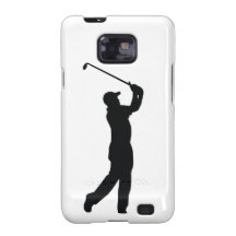 Golf-schwarzer Silhouette-Schatten Galaxy SII Case
