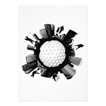 Golf-Stadt Ankündigung