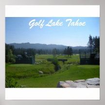 Golf Tahoe Plakat ", das Golf spielt in Tahoe Samm