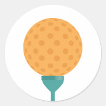 Golfball-Aufkleber