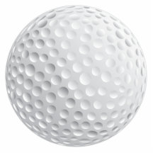 Golfballvektorgraphik Acryl Ausschnitte