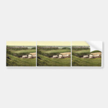 Golfclubhaus, Cromer, England-Klassiker Photochro Autoaufkleber