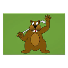 Golfer Gopher Just Go'fer It! Photo Print