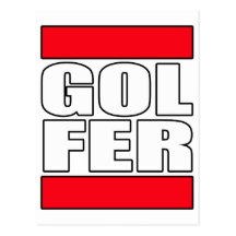Golfgolfspieler der Frauen der Männer, der lustige Postkarten