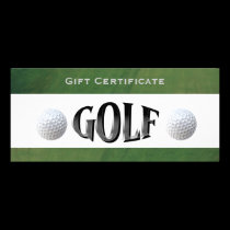 Golfplatz-Geschäfts-Geschenkgutschein werbeflyer