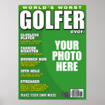Golfspieler-Fake-Titelseite Poster