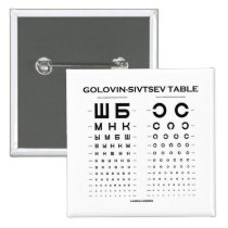 Golovin-Sivtsev Tabelle (visueller Schärfe-Test/Pr buttons