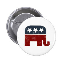 Gop-Elefantlogo Anstecknadelbutton