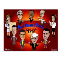 GOP erhalten Obama-Party Postkarten