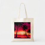 Gorgeous Shimmery Island Sunset & Sailboat Bag