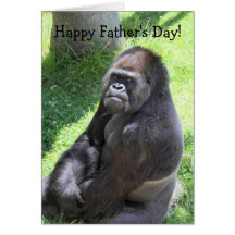 Gorilla Father's Day Card