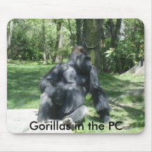 Gorillas im PC Mauspad
