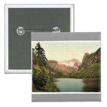 Gosausee und Dachstein, Oberösterreich, Austro-Hun Button