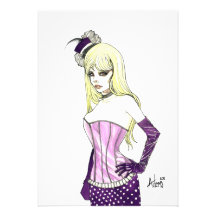 goth Eleganz Individuelle Ankündigskarten
