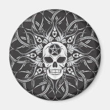 Goth Schädel Kühlschrankmagnete