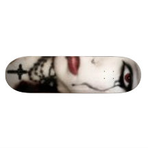 Gotische Dame Personalisiertes Skateboard