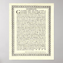 Gotische DESIDERATA Poster