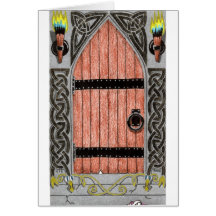 Gotische Karte der Tür (Farbe)