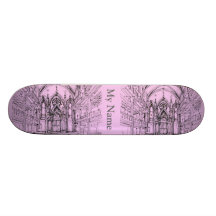 Gotische Synagoge in NYC Bedruckte Skateboarddecks