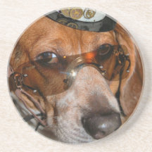 Gotischer Beagle Steampunk Welpen-Untersetzer