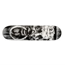 Gotisches deutsches Gesicht Skateboarddeck