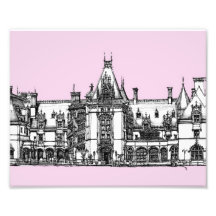 Gotisches Haus im Rosa Foto