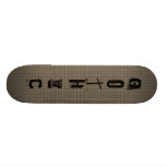 Gotisches verrostetes Metallbeschaffenheits-Muster Personalisiertes Skateboarddeck