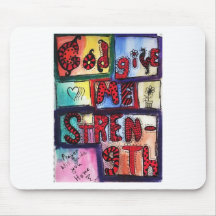 "Gott geben mir Stärke" Mousepad