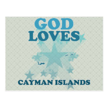 Gott-Lieben Cayman Islands Postkarten