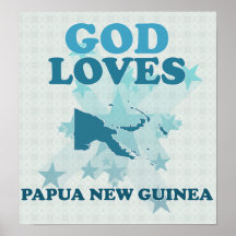 Gott-Lieben Papua-Neu-Guinea Poster