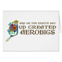 Gott schuf Aerobics Karte