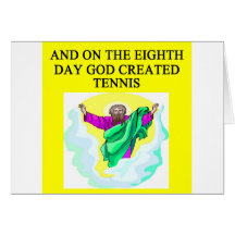Gott schuf Tennis Karten