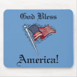 Gott segnen Amerika Mousepad
