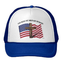 GOTT SEGNEN MEINE US-Flagge Kreuz des MILITÄRehema Retrocap