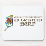 Gott stellte Harfe her Mousepads