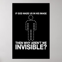 Gott uns in seinem Bild, warum sind nicht machten  Poster