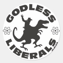 Gottlose Liberal-offizieller Logo-Aufkleber