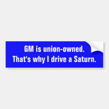 GR. ist Gewerkschaft-eigen. Deshalb fahre ich eine Auto Sticker