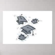 Graduation Caps Poster
