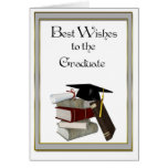 Graduierte Glückwunsch-schwarze Kappe Karten