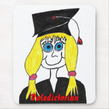 Graduierter Valedictorian-Cartoon Mousepad