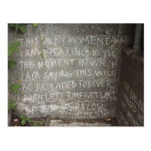 Graffiti auf Westwand, Treppe zu Kitsilano Strand Postkarte