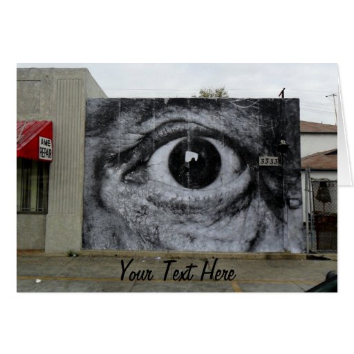 Graffiti-Auge Grußkarten
