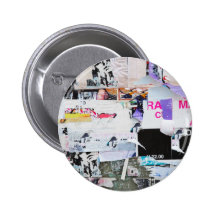 Graffiti-Wand Banksy Art heftiges Papier Anstecknadel