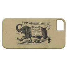 Grafische viktorianische Anzeige des Vintagen Elef iPhone 5 Etuis