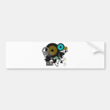 Grafischer Musik-Entwurf! Autosticker