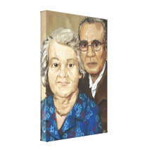 Gramma und Großvater Apilado Galerie Gefaltete Leinwand