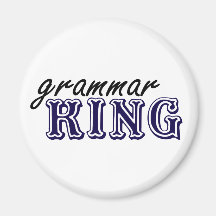 Grammatik-König Kühlschrankmagnet