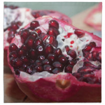 Granatapfelfruchtmakrofoto-Samenrot servietten