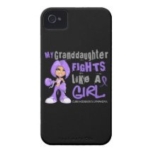 Granddaughter Fights Like Girl H Lymphoma 42.9 iPhone 4 Case-Mate Case